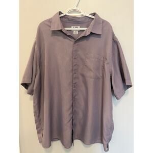 HB Fit By DXL 2X Short Sleeve Button Up Polo